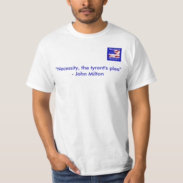 Camiseta de la fiesta del té de Bulloch, (Anverso)