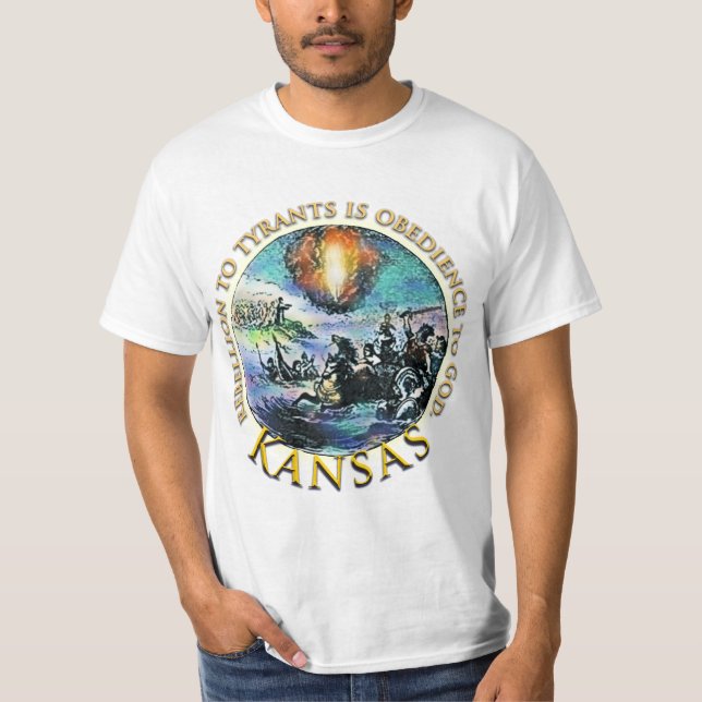 Camiseta de la fiesta del té de Kansas (Anverso)