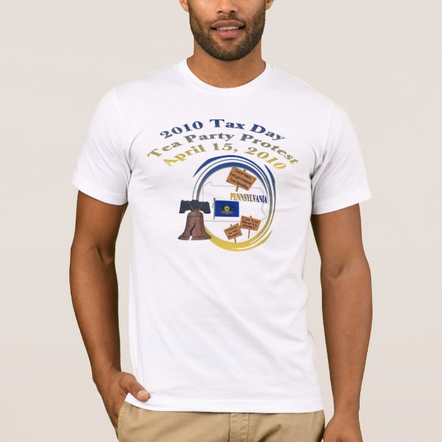 Camiseta de la fiesta del té de Pennsylvania (Anverso)
