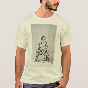 Camiseta de la figura del asiento de acequias