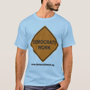 Camiseta de la firma del trabajo de Demócratas