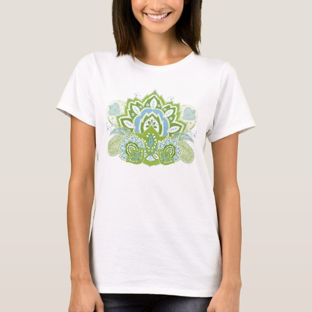 Camiseta de la flor de Paisley (Anverso)