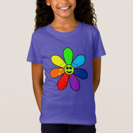 Camiseta de la flor del arco iris (niño)