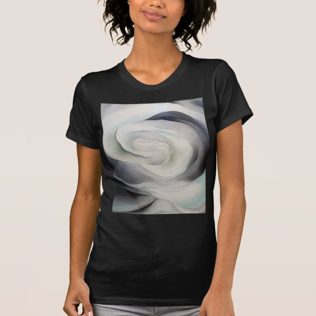 Camiseta de la flor del estilo de Georgia O'Keeffe (Anverso)