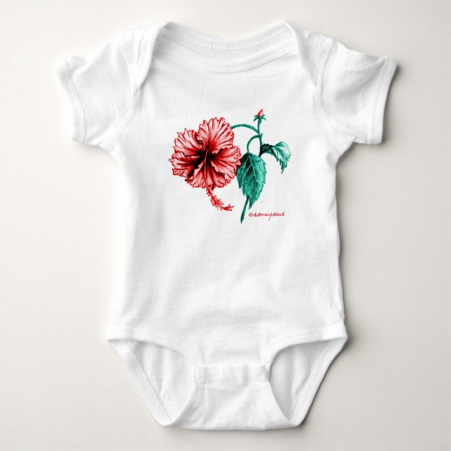 Camiseta de la flor del hibisco (Anverso)