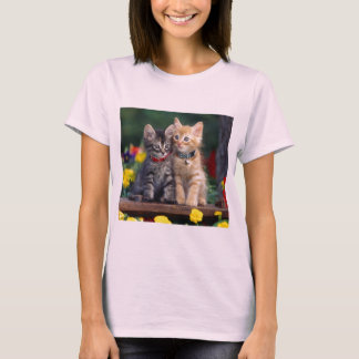 Camiseta de la flor del Lindo-Gatito