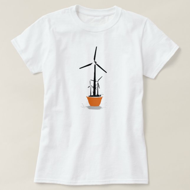 Camiseta de la flor del viento/camiseta del Día de (Diseño del anverso)