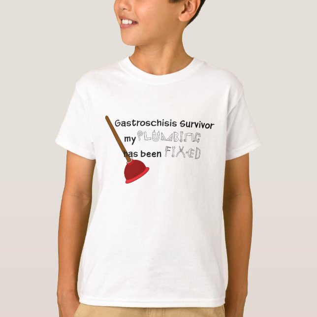 Camiseta de la fontanería del muchacho (Anverso)