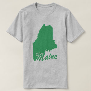 Camiseta de la forma del Maine