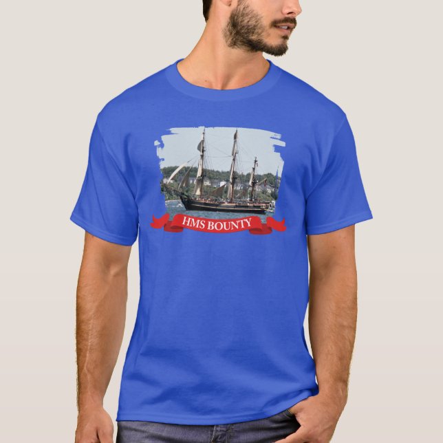 Camiseta de la foto del barco del Bounty Tall (Anverso)