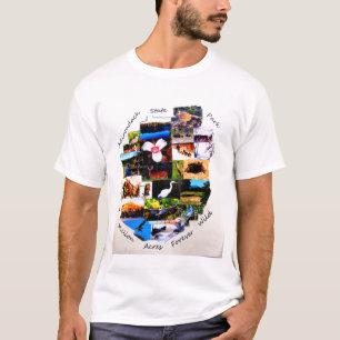 camiseta de la foto del parque del adirondack