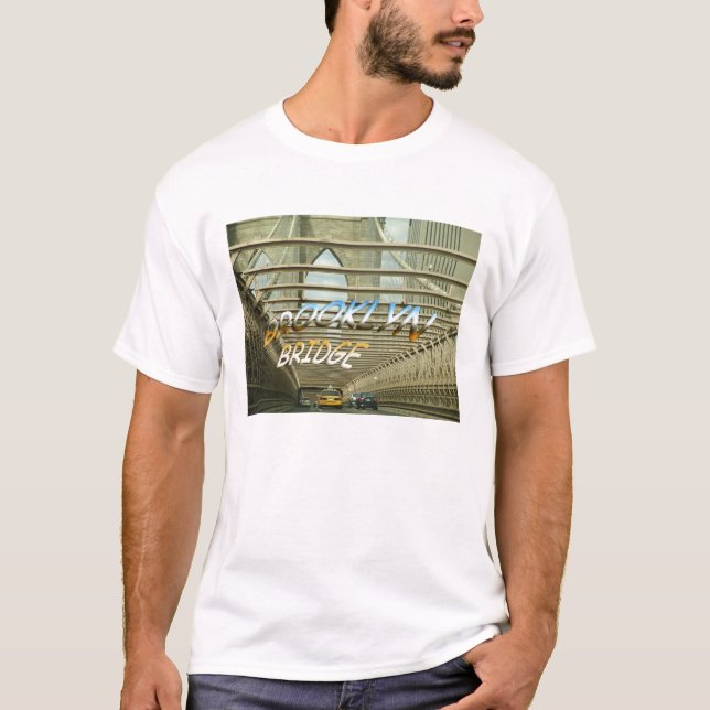 Camiseta de la foto del puente de Brooklyn (Anverso)