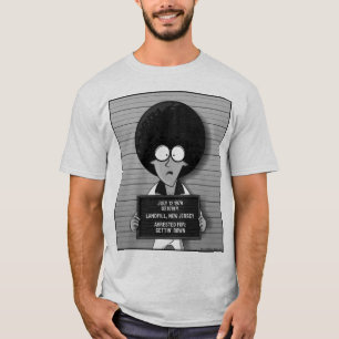 Camiseta de la fotografía de detenido de Jim Cart
