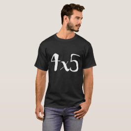 camiseta de la fotografía del formato grande 4x5 -