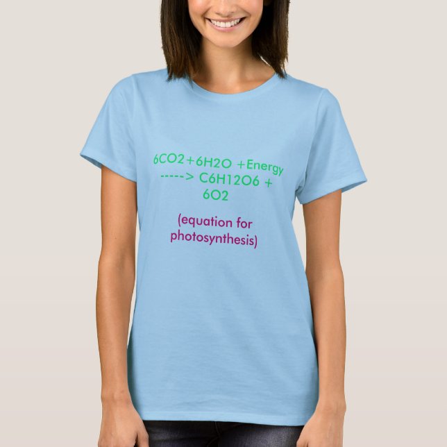 camiseta de la fotosíntesis (Anverso)