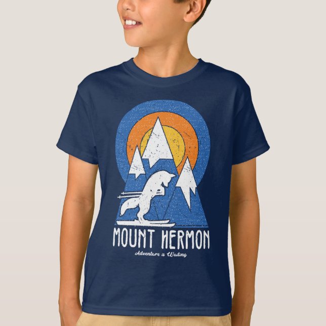 Camiseta de la Fox blanca del Monte Hermon retro (Anverso)