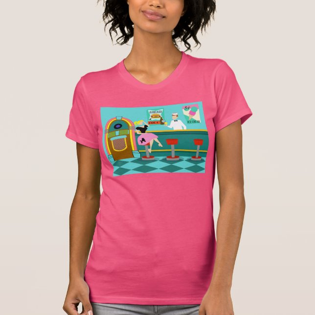 Camiseta de la fuente retro soda (Anverso)
