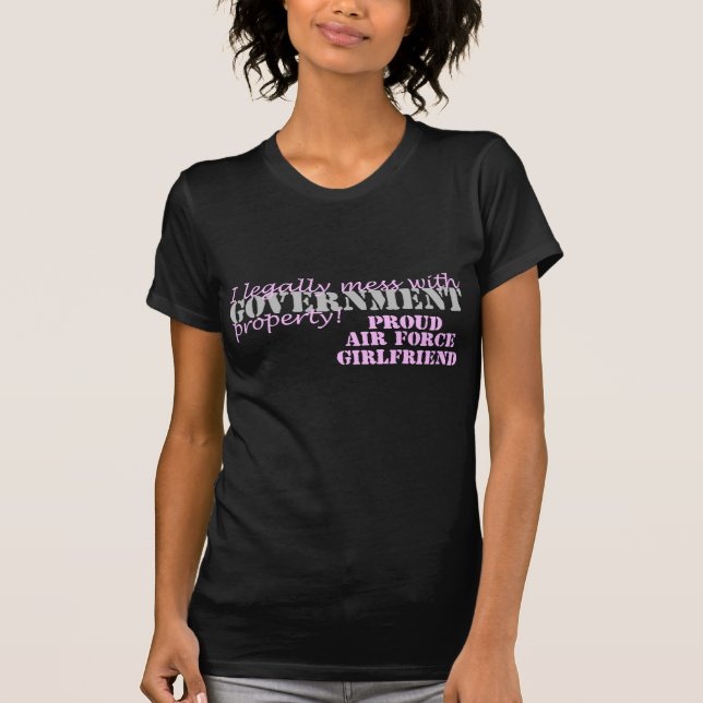 Camiseta De la fuerza aérea de la novia lío legalmente (Anverso)