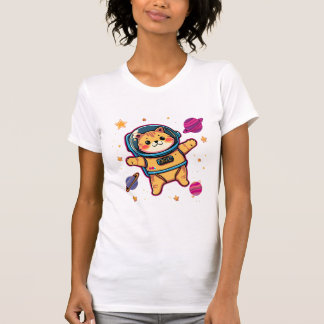 Camiseta de la galaxia Kawaii del astronauta del g