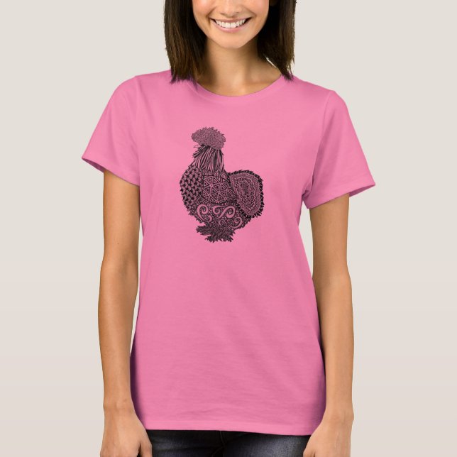 camiseta de la gallina del silkie (Anverso)