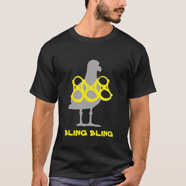 Camiseta de la gaviota de Bling Bling (Anverso)