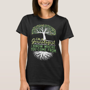 Camiseta De La Genealogía G Del Historiador Ancestral
