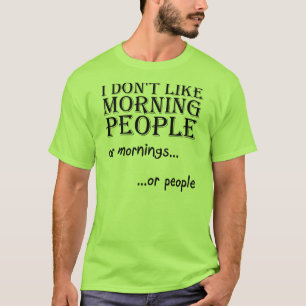 Camiseta de la gente de la mañana