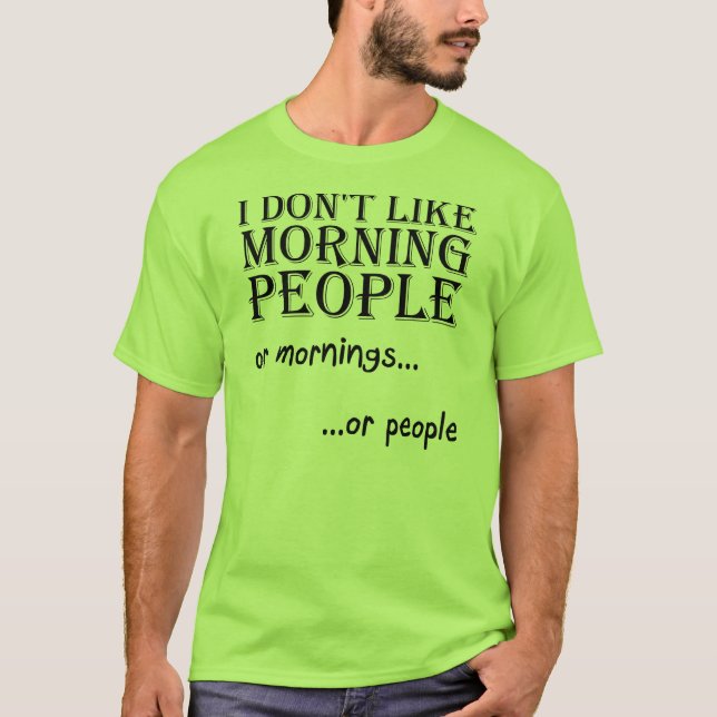 Camiseta de la gente de la mañana (Anverso)