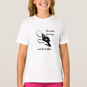 Camiseta de la gimnasia rítmica