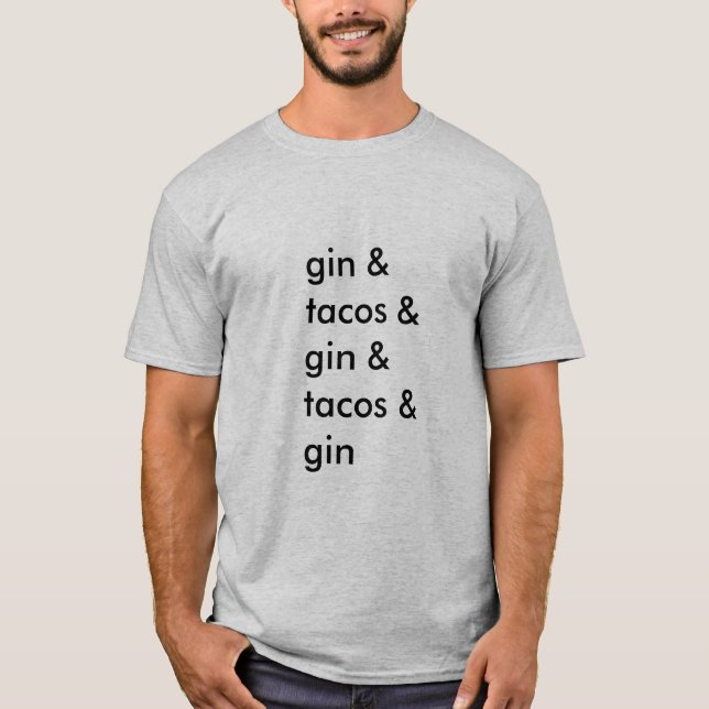 Camiseta de la ginebra y del Tacos (hombres (Anverso)
