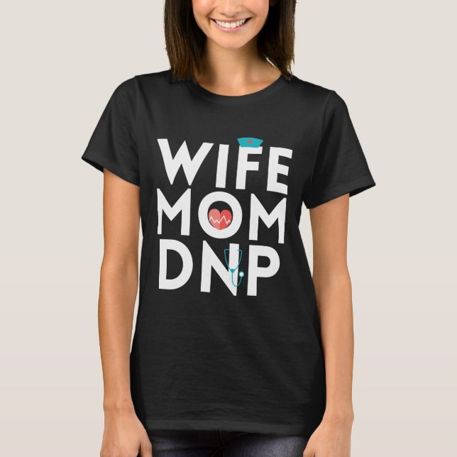 Camiseta de la graduación de la esposa de la mamá (Anverso)