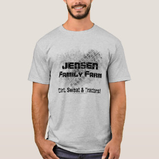 Camiseta de la granja de la familia con la pista