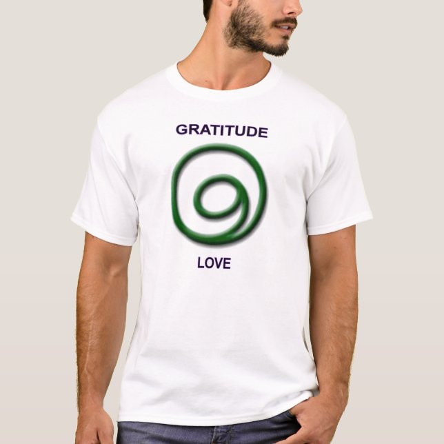 Camiseta de la gratitud y del amor (Anverso)