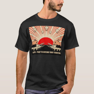 Camiseta de la guerra del impulso del conejito