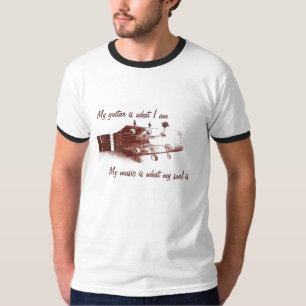 Camiseta de la guitarra acústica