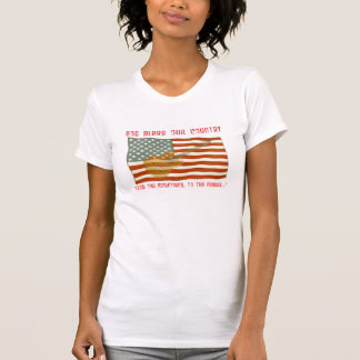 Camiseta de la guitarra de la bandera americana