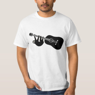 camiseta de la guitarra de la pereza