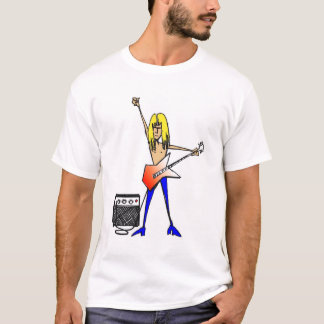 Camiseta de la guitarra de la roca