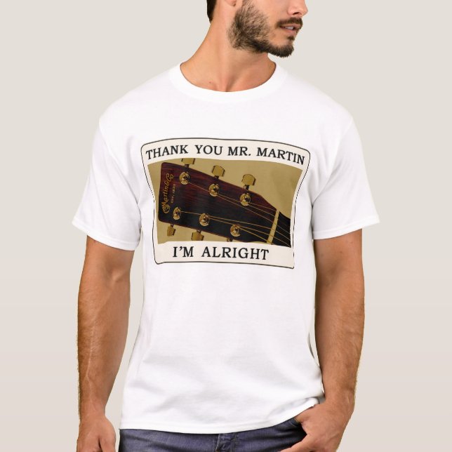 Camiseta de la guitarra del Bluegrass - gracias (Anverso)