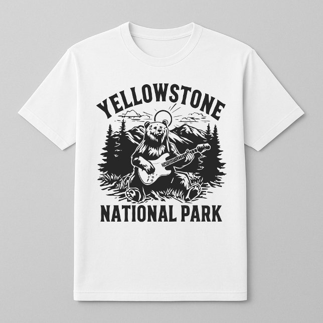 Camiseta de la guitarra del oso de Yellowstone (Subido por el creador)