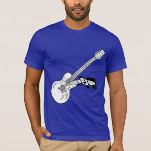Camiseta de la guitarra eléctrica