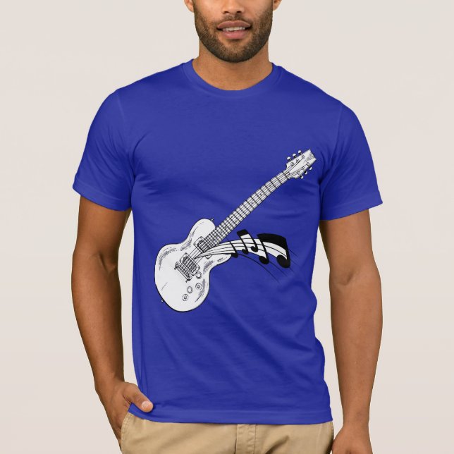 Camiseta de la guitarra eléctrica (Anverso)