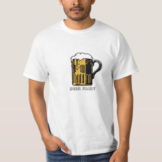 Camiseta de la hada de la cerveza de los hombres (Anverso)