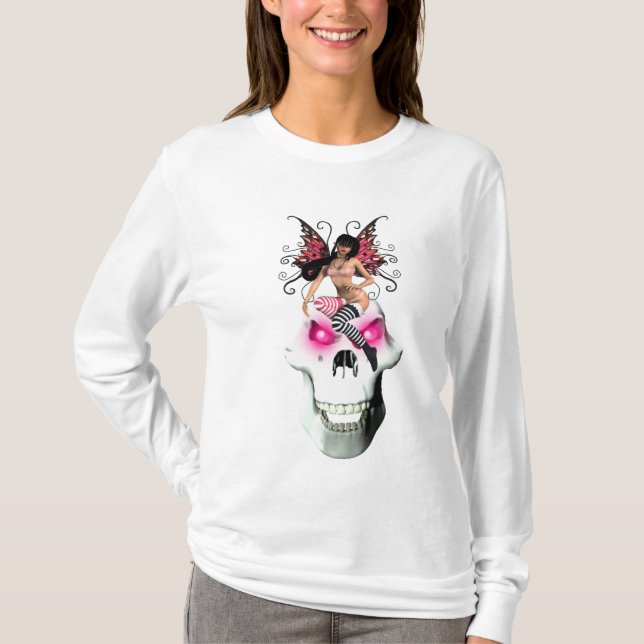 Camiseta de la hada y del cráneo (Anverso)