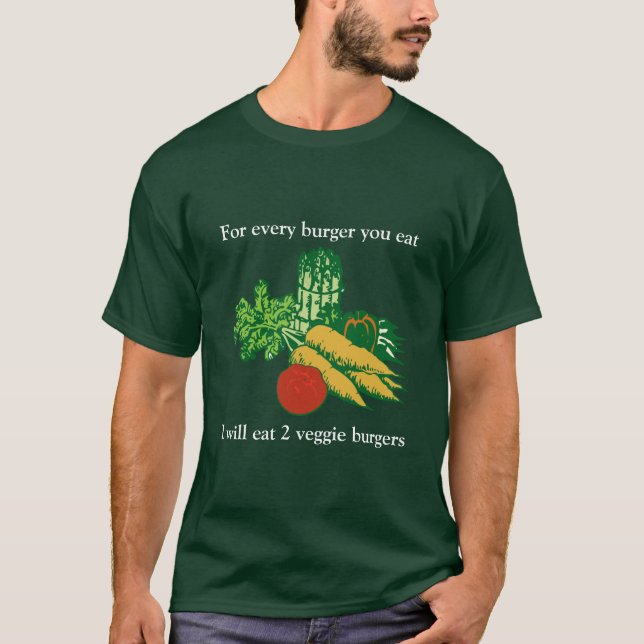 camiseta de la hamburguesa vegetariana (Anverso)