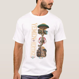 Camiseta de la herencia y tradición yemení Tan a