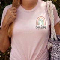 Camiseta de la hermana mayor del Boho moderno Rain