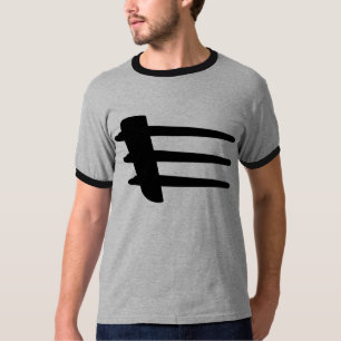Camiseta de la hilada del lado del tiroteo de