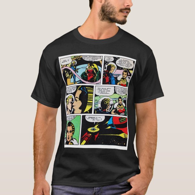 Camiseta de la historieta de la ciencia ficción (Anverso)
