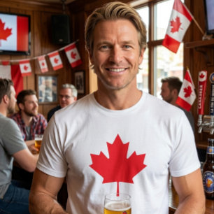 Camiseta de la hoja de arce canadiense